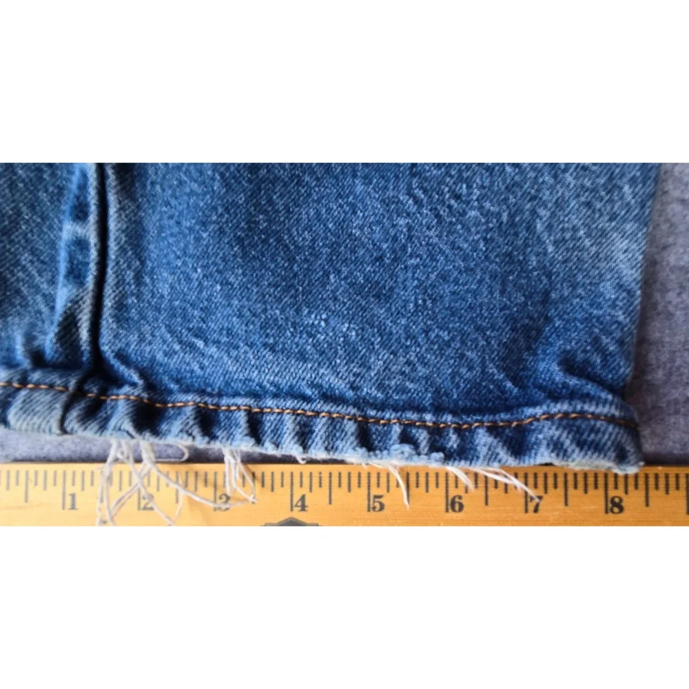 Levi's Men's 505 Jeans Distressed Med Wash Straight Leg Med Rise 34x30